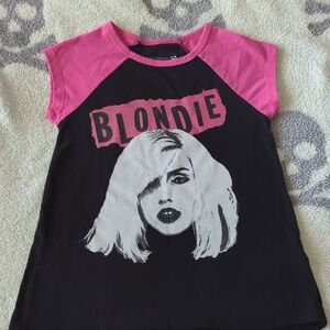Pink & Black Raglan Graphic Tee - Blondie Style Girls' Top
